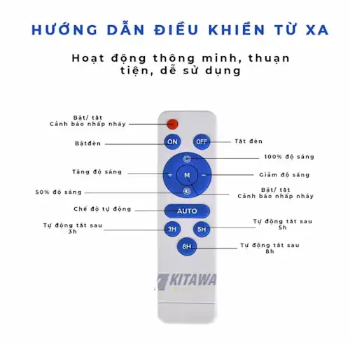 Cách sử dụng remote đèn năng lượng mặt trời